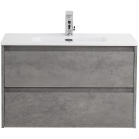 Тумба под раковину BelBagno Kraft 80 KRAFT 39-800/390-2C-SO-CG подвесная Cemento Grigio — фото 1, Тумбы под раковину