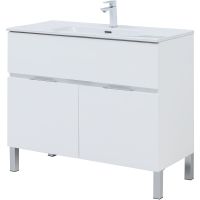 Товар: Тумба под раковину Aquanet Алвита New 100 277554 Белая матовая - фото 8 Тумба под раковину Aquanet Алвита New 100 277554 Белая матовая — фото 8, Мебель для ванной