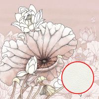 Фреска Ortograf Grafika Natura 31509 Фактура флок FLK Флизелин (2,7*2,7) Розовый/Белый, Цветы — фото 1, Фрески