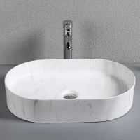 Раковина-чаша Ceruttispa 50 CR0055B MMW1 СТ9540 Белый матовый мрамор — фото 3, Раковины накладные