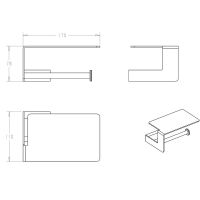 Товар: Держатель туалетной бумаги Boheme Q 10941-BR с полкой Бронза - фото 6 Держатель туалетной бумаги Boheme Q 10941-BR с полкой Бронза — фото 6, Держатели туалетной бумаги