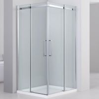 Душевой уголок Black&White Stellar Wind S502 5021010 профиль Серебристый хром стекло прозрачное — фото 1, Душевые уголки