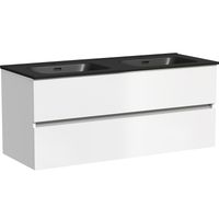 Тумба под раковину Sancos Urban 120 UR120-2W подвесная Белый глянец — фото 2, Мебель для ванной