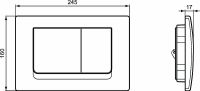 Клавиша смыва Ideal Standard Solea Хром арт-R0108AA — фото 4, Кнопки смыва
