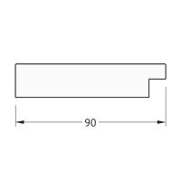Зеркало Evoform Octagon 66x86 BY 7183 в багетной раме - Чеканка золотая 90 мм — фото 4, Мебель для ванной