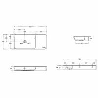 Товар: Раковина Vincea 90 VWB-6S590MW Белая матовая - фото 3 Раковина Vincea 90 VWB-6S590MW Белая матовая — фото 3, Раковины подвесные