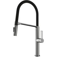 Смеситель для кухни Paulmark Barrel Ba214029-BS Брашированная сталь — фото 1, Смесители для кухни