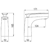 Смеситель для раковины Rav Slezak Tigris TG126.5CMATC Черный матовый Хром — фото 5, Смесители для раковины