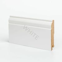 Плинтуса Deartio Эконом  W04-100 Белый  МДФ 2050х100х16 мм — фото 1, Напольные плинтусы