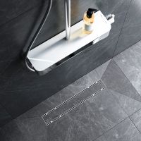 Душевой лоток AM.PM PrimeFlow 50 W02SC-U11-050-04SB с решеткой Хром матовый / под плитку Tile — фото 17, Душевые лотки
