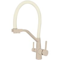 Смеситель для кухни Viko V-5811 Бежевый Белый — фото 1, Смесители для кухни