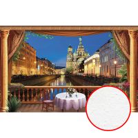 Фреска Ortograf Городской пейзаж 32414 Фактура бархат FX Флизелин (4,3*2,7) Разноцветный, Город — фото 1, Фрески