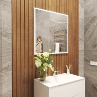 Товар: Зеркало Bond Cube 80x80 M44ZE-8080 с подсветкой с сенсорным выключателем - фото 11 Зеркало Bond Cube 80x80 M44ZE-8080 с подсветкой с сенсорным выключателем — фото 11, Зеркала в ванную комнату