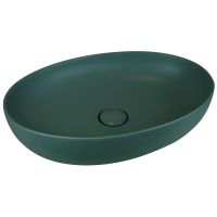Раковина-чаша AeT Elite Oval 55 L616T0R0V0143 Зеленый мох матовая — фото 1, Раковины
