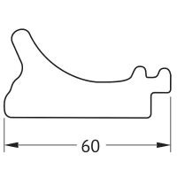 Зеркало Evoform Octagon 71x56 BY 7434 в багетной раме - Белый с серебром 60 мм — фото 4, Мебель для ванной