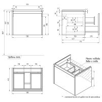 Товар: Тумба под раковину Cersanit Grande 60 64759 подвесная Черная Орех - фото 9 Тумба под раковину Cersanit Grande 60 64759 подвесная Черная Орех — фото 9, Мебель для ванной