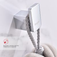 Крючок Raglo R301.05 Хром — фото 4, Крючки для полотенец