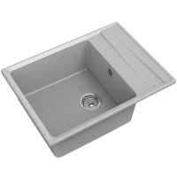 Кухонная мойка GranFest Level GF-LV-660L Серая — фото 1, Кухонные мойки