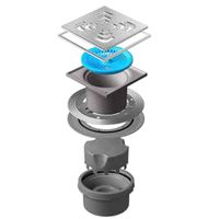 Душевой трап Pestan Confluo Standard 13000076 с решеткой — фото 1, Трапы для душа