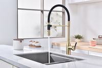 Смеситель для кухни Paulmark Magneto One Ma213188-SBG Светлое брашированное золото — фото 3, Смесители