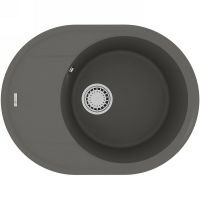 Кухонная мойка Lemark Lacha 620 9910053 Серый шелк — фото 1, Кухонные мойки