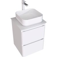 Товар: Тумба под раковину Aquanet Эмбер 50 330463 подвесная Белая матовая - фото 2 Тумба под раковину Aquanet Эмбер 50 330463 подвесная Белая матовая — фото 2, Мебель для ванной