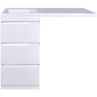 Тумба под раковину Style Line Даллас 100 АА00-000069 Белый глянец — фото 1, Мебель для ванной