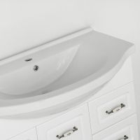 Тумба под раковину Style Line Олеандр-2 90 Люкс Рельеф пастель — фото 3, Тумбы под раковину