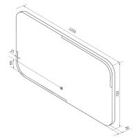 Зеркало Континент Raison 1200x700 ЗЛП488 с подсветкой с сенсорным выключателем — фото 11, Зеркала в ванную комнату