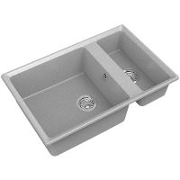 Кухонная мойка GranFest Level GF-LV-760K Серая — фото 1, Кухонные мойки