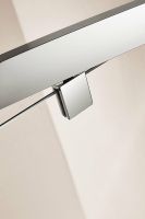 Душевая дверь Cezares Eco 90 ECO-O-BA-1-90-P-Cr профиль Хром стекло рифленое — фото 4, Душевые двери в нишу