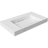 Раковина Boheme Armadi Art Flat 80 859-080-CLCT Белый мрамор — фото 1, Раковины