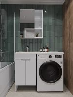 Тумба под раковину Orange Sistema 110 STD-50TUW Белая — фото 6, Тумбы под раковину