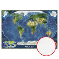 Фреска Ortograf Карты мира 30958 Фактура бархат FX Флизелин (3,8*2,7) Синий/Зеленый, Карты — фото 1, Фрески