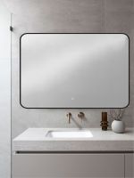 Товар: Зеркало Orange Black 100 BL-100ZE с подсветкой с сенсорным выключателем - фото 5 Зеркало Orange Black 100 BL-100ZE с подсветкой с сенсорным выключателем — фото 5, Мебель для ванной