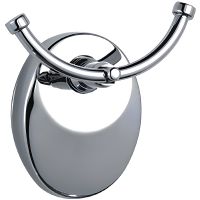 Двойной крючок Haiba HB1605-2 Хром — фото 1, Крючки для полотенец