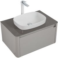 Товар: Тумба с раковиной Black&White Universe U915.800 80 915800 подвесная Glossy light grey - фото 3 Тумба с раковиной Black&White Universe U915.800 80 915800 подвесная Glossy light grey — фото 3, Мебель для ванной