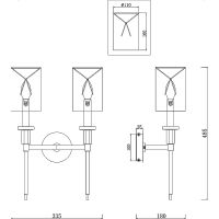 Настенный светильник Maytoni Modern Florida MOD148WL-02CH Белый Хром — фото 7, Светильники