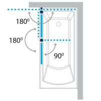 Товар: Шторка на ванну Koller Pool Waterfall Line 115 QP95 L профиль Хром стекло рифленое - фото 4 Шторка на ванну Koller Pool Waterfall Line 115 QP95 L профиль Хром стекло рифленое — фото 4, Неподвижные шторки для ванной