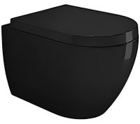 Унитаз Bocchi Venezia 1295-005-0129 подвесной Черный глянцевый без сиденья — фото 1, Унитазы