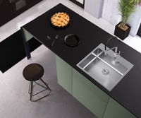 Товар: Кухонная мойка Alveus Nox 120 BRS 540x515x200 1149937 Брашированная сталь - фото 2 Кухонная мойка Alveus Nox 120 BRS 540x515x200 1149937 Брашированная сталь — фото 2, Кухонные мойки