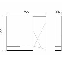 Товар: Зеркало со шкафом Comforty Мерано 90 00-00008508 Дуб дымчатый - фото 6 Зеркало со шкафом Comforty Мерано 90 00-00008508 Дуб дымчатый — фото 6, Зеркальные шкафы в ванную