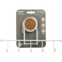 Товар: Вешалка для полотенец Fixsen Magic White FX-47005-5 Белая матовая - фото 2 Вешалка для полотенец Fixsen Magic White FX-47005-5 Белая матовая — фото 2, Крючки для полотенец