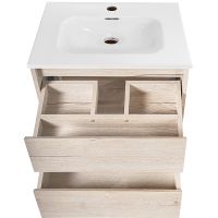 Тумба под раковину BelBagno Kraft 50 KRAFT-500-2C-SO-RGB подвесная Rovere Galifax Bianco — фото 3, Тумбы под раковину