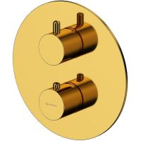 Душевая система Whitecross Y gold YSET08TOPGL с термостатом Золото — фото 3, Душевое оборудование. Душевая программа