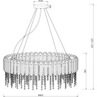 Товар: Люстра Maytoni Neoclassic Hail MOD097PL-12CH Прозрачная Хром - фото 6 Люстра Maytoni Neoclassic Hail MOD097PL-12CH Прозрачная Хром — фото 6, Люстры