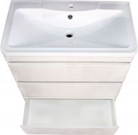 Тумба под раковину Style Line Атлантика Люкс Plus 80 СС-00002278 Бетон крем — фото 4, Мебель для ванной