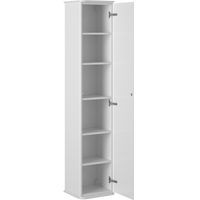 Шкаф пенал Creto Stella 35 16-001 подвесной Белый — фото 2, Пеналы для ванной комнаты