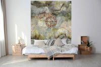 Панно Marburg Lava 46967 Винил на флизелине (2,12*2,7) Серый/Зеленый/Розовый, Облака/Абстракция — фото 2, Обои для стен