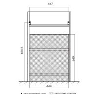 Товар: Тумба с раковиной 1MarKa Revo 50H У99085 Бетон светло-серый - фото 6 Тумба с раковиной 1MarKa Revo 50H У99085 Бетон светло-серый — фото 6, Тумбы с раковиной